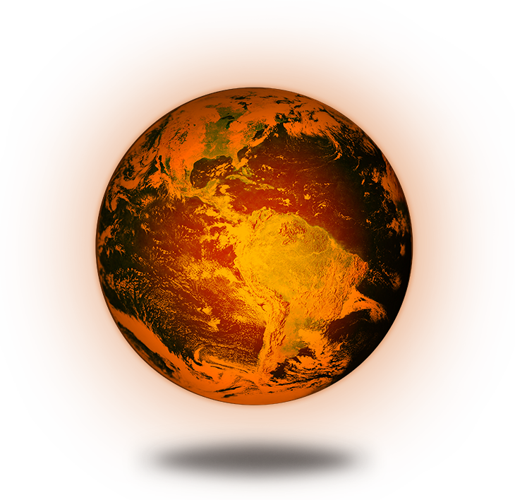 image of hight temperature earth
