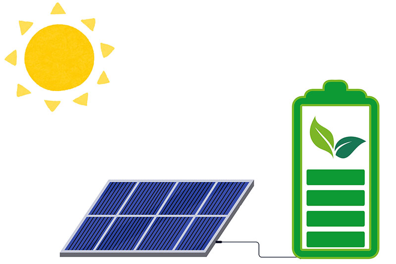 Illustration of a solar power