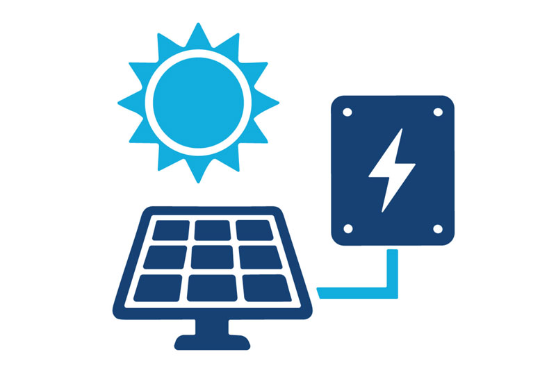 太陽光発電のイラスト